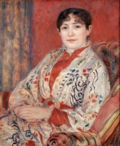 Portret van Madame Leriaux door Pierre Auguste Renoir