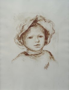 Portret van Pierre Renoir door Pierre Auguste Renoir