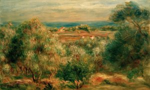Uitzicht van Haut-Cagnes op de zee