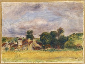 Platteland van Bretagne door Pierre Auguste Renoir