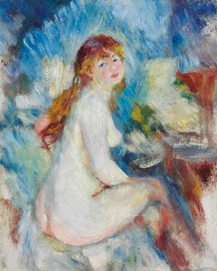 Buste van een naakte vrouw, ca. 1879 door Pierre Auguste Renoir