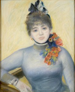 Caroline Rémy Séverine door Pierre Auguste Renoir