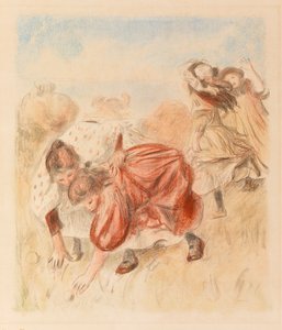 Kinderen die met een bal spelen