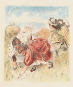 Kinderen die Bal Spelen door Pierre Auguste Renoir