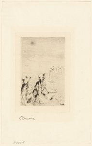 Kinderen op het Strand, Berneval door Pierre Auguste Renoir