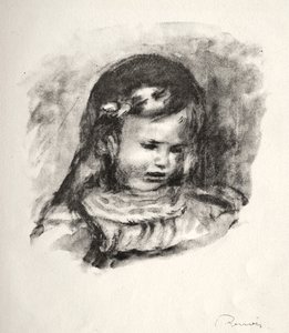 Claude Renoir, het hoofd gebogen, 1904 door Pierre Auguste Renoir