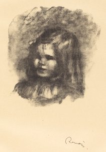 Claude Renoir, naar links gedraaid (Claude Renoir, tourne a gauche), 1904 door Pierre Auguste Renoir