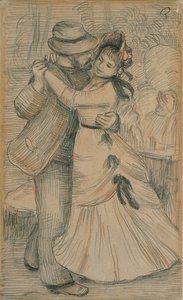 Dans op het platteland, 1883 door Pierre Auguste Renoir