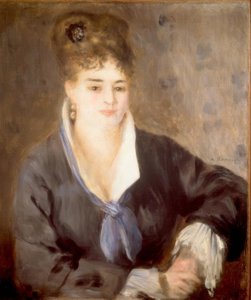 Dame in zwart