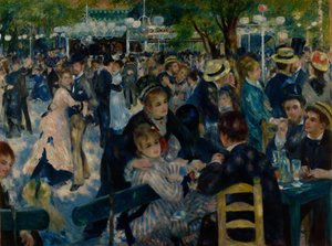 Bal in Le Moulin de la Galette door Pierre Auguste Renoir