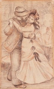 Dans op het Platteland, 1883 door Pierre Auguste Renoir