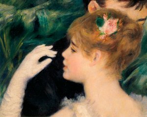 Dansen in de stad - De Franse schilder Suzanne Valadon was een van de modellen (detail)