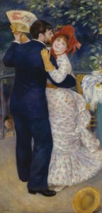 Dans op het platteland door Pierre Auguste Renoir