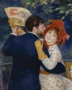 Dans op het platteland door Pierre Auguste Renoir