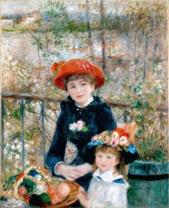 Op het terras door Pierre Auguste Renoir
