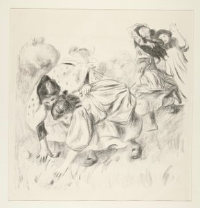 Kinderen die bal spelen door Pierre Auguste Renoir