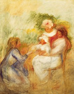 Familie, ca. 1896 door Pierre Auguste Renoir