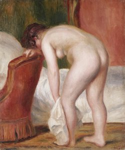 Vrouwelijk Naakt dat Zichzelf Afdroogt, ca. 1909