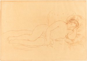 Vrouwelijk Naakt Liggend door Pierre Auguste Renoir