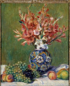 Bloemen en vruchten door Pierre Auguste Renoir
