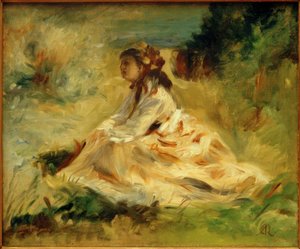 Vrouw op een weide (Lise Tréhot)