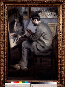 Portret van Frederic Bazille door Pierre Auguste Renoir