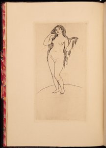 Frontispice voor een bloemlezing van werken van Stephane Mallarme, 1891 door Pierre Auguste Renoir