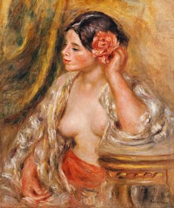 Gabrielle bij haar Kapsel, 1910 door Pierre Auguste Renoir