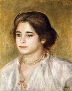 Gabrielle met Ketting door Pierre Auguste Renoir
