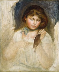Hoofd van Gabrielle, 1895 door Pierre Auguste Renoir