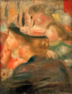 In het theater door Pierre Auguste Renoir