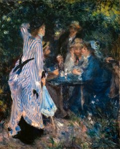 In de tuin. Onder de bomen van Moulin de la Galette