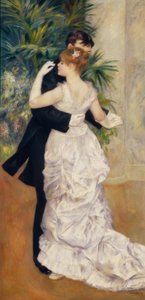 De dans in de stad door Pierre Auguste Renoir