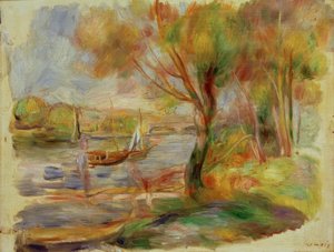 De Seine bij Argenteuil door Pierre Auguste Renoir