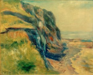 De kust bij Dieppe door Pierre Auguste Renoir