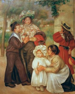 De familie van de kunstenaar door Pierre Auguste Renoir