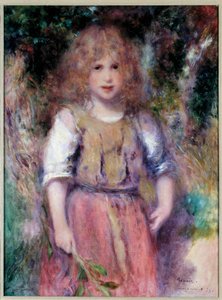 La petite bohemienne door Pierre Auguste Renoir