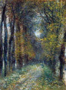 De overdekte laan door Pierre Auguste Renoir