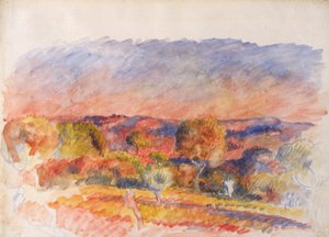 Landschap door Pierre Auguste Renoir