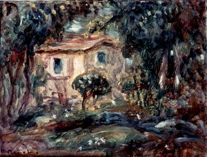 Landschap. Le Cannet, 1902 door Pierre Auguste Renoir