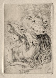 Le Chapeau epinglé (ets) door Pierre Auguste Renoir