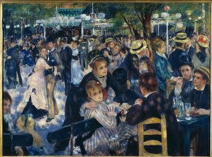 Le Moulin de la Galette door Pierre Auguste Renoir
