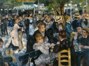 Le Moulin de la Galette door Pierre Auguste Renoir