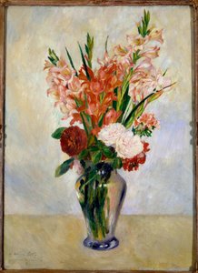 De gladiolen door Pierre Auguste Renoir