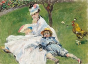 Madame Monet en haar zoon, 1874
