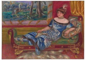 Madame de Galéa op de meridiaan, 1912 door Pierre Auguste Renoir