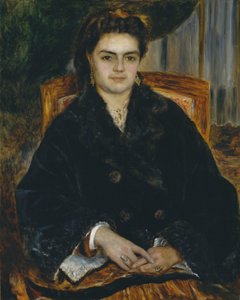 Madame Édouard Bernier Marie-Octavie-Stéphanie Laurens, 1838-1920, 1871 door Pierre Auguste Renoir