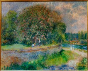 Bloeiende kastanjeboom door Pierre Auguste Renoir