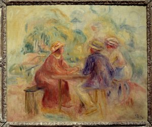 Ontmoeting in de tuin door Pierre Auguste Renoir