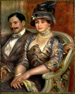 Monsieur et Madame Bernheim de Villers - Portret van Gaston Bernheim de Villers door Pierre Auguste Renoir